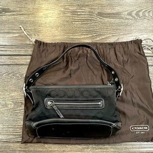 Authentic Coach Signature Canvas Shoulder Bag